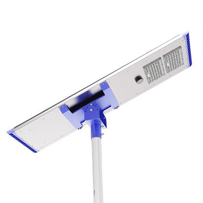 ไฟถนน LED พลังงานแสงอาทิตย์ 60W 80W 100W ทั้งหมดในหนึ่งเดียวพร้อมชิป Luxeon 5050